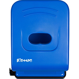 Дырокол Комус Vigor 6365 до 40 листов синий с линейкой фото Дырокол Комус Vigor 6365 до 40 листов синий с линейкой