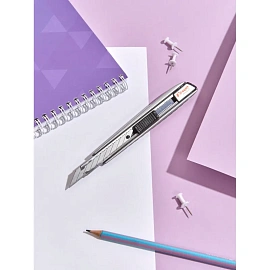 Нож универсальный Комус с фиксатором (ширина лезвия 9 мм)