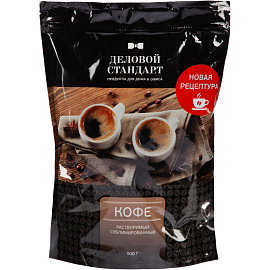 Кофе растворимый сублимированный Деловой стандарт 900 г (пакет)