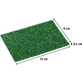 ПАД ручной Luscan абразивный жёсткий 13x9 см зелёный (3 штуки в упаковке)