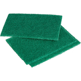 ПАД ручной Luscan абразивный жёсткий 13x9 см зелёный (3 штуки в упаковке)