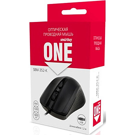 Мышь проводная Smartbuy One 352 черная (SBM-352-K)