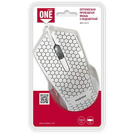 Мышь проводная Smartbuy ONE 334 белая (SBM-334-W)
