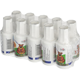 Корректирующая жидкость (штрих) Гамма Школьник на водной основе 20 мл