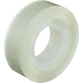 Клейкая лента канцелярская Комус прозрачная 15 мм x 33 м (12 штук в упаковке)