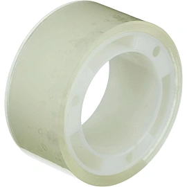 Клейкая лента канцелярская Комус прозрачная 19 мм x 10 м (12 штук в упаковке)