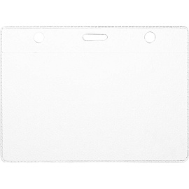 Бейдж Attache горизонтальный 120х87 мм с зажимом и зеленой тесьмой (10 штук в упаковке, размер вкладыша: 113х70)