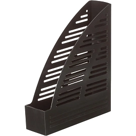 Лоток вертикальный для бумаг 70 мм Attache пластиковый черный (4 штуки в упаковке)