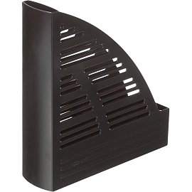 Лоток вертикальный для бумаг 70 мм Attache пластиковый черный (4 штуки в упаковке)