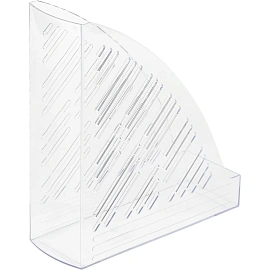 Лоток вертикальный для бумаг 85 мм Attache пластиковый прозрачный (4 штуки в упаковке)