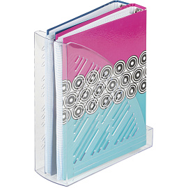 Лоток вертикальный для бумаг 85 мм Attache пластиковый прозрачный (4 штуки в упаковке)