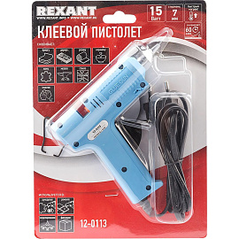 Клеевой пистолет сетевой Rexant (12-0113)