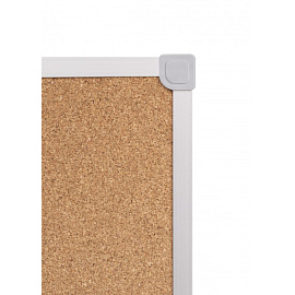 Доска пробковая 100х150 см Attache алюминиевая рама фото Доска пробковая 100х150 см Attache алюминиевая рама