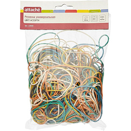 Резинка для денег Attache 200 г диаметр 60 мм цветная