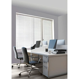 Жалюзи горизонтальные пластиковые белые (120х160 см)