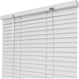 Жалюзи горизонтальные алюминиевые белые (60х160 см)