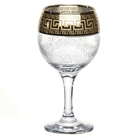 Набор фужеров для красного вина Promsiz Барокко стеклянные 200 мл (6 штук в упаковке)