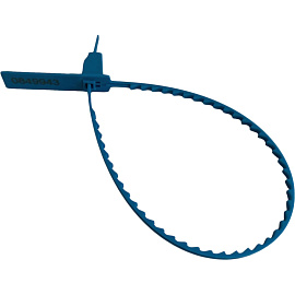 Пломба номерная пластиковая универсальная синяя (1000 штук в упаковке)