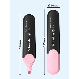 Текстовыделитель Schneider "Job" пастельный розовый, 1-5мм фото Текстовыделитель Schneider "Job" пастельный розовый, 1-5мм