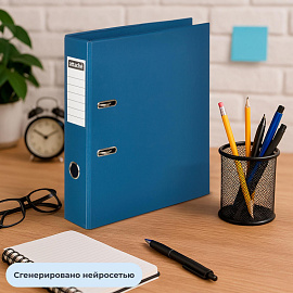 Папка-регистратор Attache 75 мм синяя ПВХ