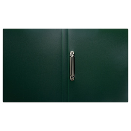 Папка на 2 кольцах СТАММ "Диагональ" А4, 25мм, 700мкм, пластик, изумруд фото Папка на 2 кольцах СТАММ "Диагональ" А4, 25мм, 700мкм, пластик, изумруд