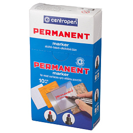 Маркер перманентный CENTROPEN 8566, ЗЕЛЕНЫЙ, круглый наконечник, 2,5 мм, 585660110 фото Маркер перманентный CENTROPEN 8566, ЗЕЛЕНЫЙ, круглый наконечник, 2,5 мм, 585660110