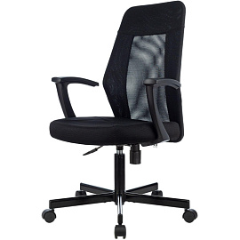 Кресло офисное Easy Chair 225 PTW черное (сетка/ткань, металл)