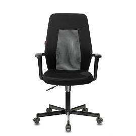 Кресло офисное Easy Chair 225 PTW черное (сетка/ткань, металл)