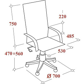 Кресло для руководителя Easy Chair 655 TTW чёрное (искусственная кожа/ткань, пластик)
