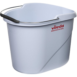 Ведро с отжимом Vileda Professional Супермоп 10 л пластиковое серо-голубое (арт. производителя 149408) фото Ведро с отжимом Vileda Professional Супермоп 10 л пластиковое серо-голубое (арт. производителя 149408)