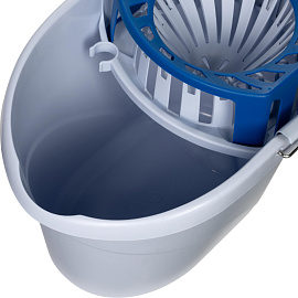 Ведро с отжимом Vileda Professional Супермоп 10 л пластиковое серо-голубое (арт. производителя 149408) фото Ведро с отжимом Vileda Professional Супермоп 10 л пластиковое серо-голубое (арт. производителя 149408)