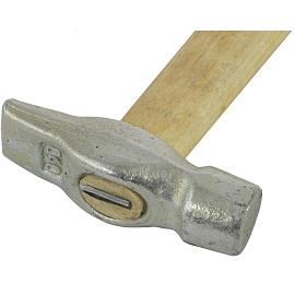 Молоток слесарный, 400 г, круглый боек, деревянная рукоятка (10239)