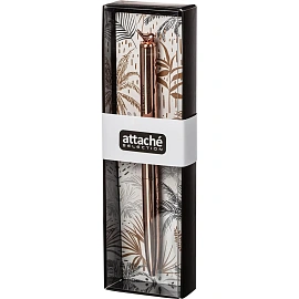 Ручка шариковая Attache Selection Spring цвет чернил синий, цвет корпуса золотистый