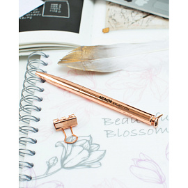 Ручка шариковая Attache Selection Spring цвет чернил синий, цвет корпуса золотистый