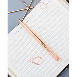 Ручка шариковая Attache Selection Spring цвет чернил синий, цвет корпуса золотистый