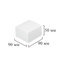 Блок для записей Attache 90x90x50 мм белый (плотность 80 г/кв.м, 3 штуки в упаковке)
