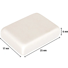 Ластик Attache Economy из синтетического каучука прямоугольный 25x17x6 мм