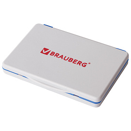 Штемпельная подушка BRAUBERG, 120х90 мм (рабочая поверхность 105х65 мм), синяя краска, 236866 фото Штемпельная подушка BRAUBERG, 120х90 мм (рабочая поверхность 105х65 мм), синяя краска, 236866