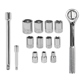 Набор инструментов универсальный, 60 предметов, пластиковый кейс, ГРАНДМАСТЕР, 671338