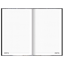 Блокнот А5 (134х206 мм), 80 л., твёрдый, клетка, STAFF, "Котики", 114413