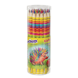 Карандаш с многоцветным грифелем ЮНЛАНДИЯ MAGIC, 1 шт., туба, шестигранный, утолщенный грифель 5 мм, натуральное дерево, 181373 фото Карандаш с многоцветным грифелем ЮНЛАНДИЯ MAGIC, 1 шт., туба, шестигранный, утолщенный грифель 5 мм, натуральное дерево, 181373