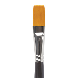 Кисть художественная профессиональная BRAUBERG ART CLASSIC, синтетика жесткая, плоская, № 18, длинная ручка, 200671 фото Кисть художественная профессиональная BRAUBERG ART CLASSIC, синтетика жесткая, плоская, № 18, длинная ручка, 200671