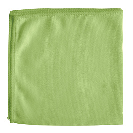 Салфетка из МИКРОФИБРЫ для стекол и зеркал 30х30 см, зеленая, 280 г/м2, LAIMA, 603933