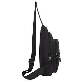 Рюкзак однолямочный HEIKKI PROMPT (ХЕЙКИ), 2 отделения, черный, 30х16х6 см, 273926