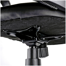 Кресло игровое Helmi HL-S02 "Virage", экокожа/ткань черная фото Кресло игровое Helmi HL-S02 "Virage", экокожа/ткань черная