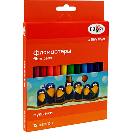 Фломастеры Гамма Мультики 12 цветов с вентилируемыми колпачками смываемые фото Фломастеры Гамма Мультики 12 цветов с вентилируемыми колпачками смываемые