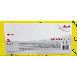 Салфетки хозяйственные Vileda Professional Бризи микрофибра 36х35см 105 г/кв.м желтые (25 штук в упаковке)
