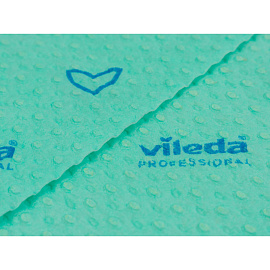 Салфетки хозяйственные Vileda Professional Бризи микрофибра 36х35см 105 г/кв.м зеленые (25 штук в упаковке) фото Салфетки хозяйственные Vileda Professional Бризи микрофибра 36х35см 105 г/кв.м зеленые (25 штук в упаковке)