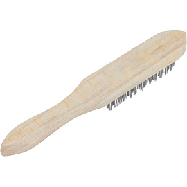 Щетка металлическая 6-рядная с деревянной ручкой Sparta (748265) фото Щетка металлическая 6-рядная с деревянной ручкой Sparta (748265)