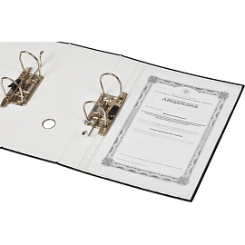 Папка-регистратор Attache 125 мм чёрная бумвинил/бумага